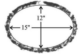 example showing how to calculate measurement and final diameter of log